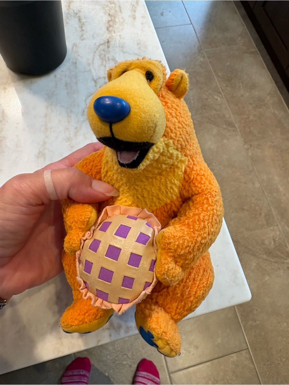 Bear In The Big Blue House Bear With Pie Star Bean Plush Toy
